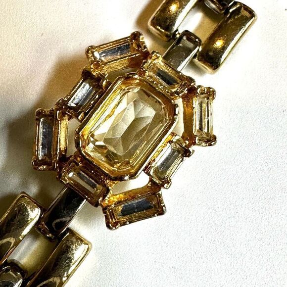 Ann Taylor Gold Tone Crystal Bracelet - Picture 4 of 9